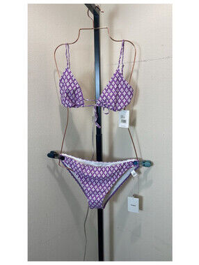 XIRENA Bikini in Purple Clover, Large, $168 NWT -Swim15